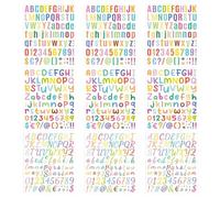 EPCDBBRT 9 Sheets Of Fun Alphabet Stickers, Self-Adhesive Alphabet Stickers, Diy Group Word Stickers Decoration, Colorful Scrapbook Stickers For Poster Journal Bags