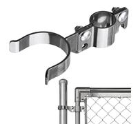 EPCEE 1-3/8" x 2-3/8" Chain Link Gate Latch Heavy Duty Stainless Steel Fence Gate Fork Latch Hardware with Padlock Hole 1pcs
