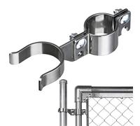 EPCEE 1-5/8" x 1-7/8" Chain Link Gate Latch Heavy Duty Stainless Steel Fence Gate Fork Latch Hardware with Padlock Hole 1pcs