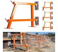 EPCEE Adjustable Concrete Formwork Brace, Heavy Duty Steel Wall Support for Foundation & Retaining Wall Stabilization 4 Pack