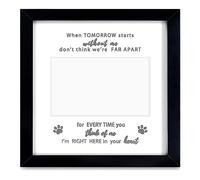 Epdpekc 1 Piece Dog Frame 9X9 Memorial Pet Loss Picture Frame For Pet Lover,Birthday Gift Black