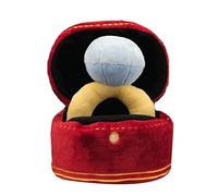 Epdpekc 1 Piece Pet Food Toys Ring Box Plush Pet Toy Sounds Puppies Kids Soft Dog Interested Toys