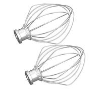 Epdpekc 2 Pack Stainless Steel Wire Whip Mixer Attachment for K45WW Flour Cake Balloon Whisk Egg Cream Stirrer