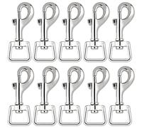 Epdpekc 20Pc Snap Hooks for Dog Leash Collar Linking, Heavy Duty Swivel Clasp Eye Bolt Buckle Trigger Clip for Spring Pet Buckle