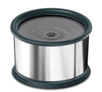 Epdpekc 6.5L Dog Water Bowl 1.6 Gallon Super Large Capacity No Spill Dog Water Bowl,Stainless Steel Spill Proof Water Feeder(B)