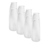 Epdpekc 8 Packs of Filter Socks, 200 Micrometres, for Fish Tank/Saline Aquarium, Pond, for Sump/Overflow