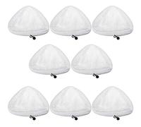 Epdpekc 8Pcs Microfibre Cloth Cleaning Pad for Steam Cleaner Floor Mop Steamer Cleaner Triple-cornered Replaceme