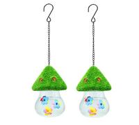 Epdpekc Bird Feeder,Garden Bird Feeders for Outdoors Hanging,3 Petals Decorated with Water Spout Bird Water,Colored Flowers