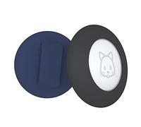 Epdpekc Cat Collar Holder, for Air Tag Cat Collar Holder Compatible for GPS Tracker,2Pack Case Cover Black and Blue