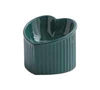 Epdpekc Ceramic Raised Cat-Bowls,Tilted Elevated Food or Water Bowls,Stress Free,Backflow Prevention,Dishwasher Microwave Safe Easy to Use 14x14x12cm D