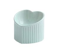 Epdpekc Ceramic Raised Cat-Bowls,Tilted Elevated Food or Water Bowls,Stress Free,Backflow Prevention,Dishwasher Microwave Safe 14x14x12cm A