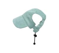 Epdpekc Cyan Dog Sun Hat Fashion Casual UV Protection Breathable Ear Holes Adjustable Pet Hat for Outdoor Travel Camping