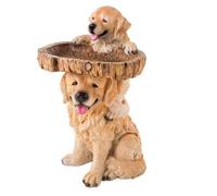 Epdpekc Fashionable and Cute Resin Water Basin, Resin Outdoor Bird Feeder Birdbath, Garden Courtyard Outdoor Decoration A