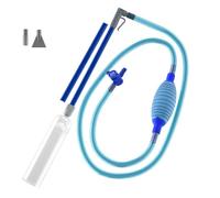 Epdpekc Handheld Pool Vacuum with Valve Manual Handheld SpaVac with 2 Nozzle Adapters for Dirt Grass and Other Debris,Blue