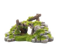 Epdpekc Moss Rockery Shape Fish Tank Ornaments Decoration Landscaping Resin Rockery Aquarium Resin Rockery Home Craft Ornaments