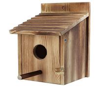 Epdpekc Outdoor Bird House, Outdoor Wooden Bird House, Bird Nest, Outdoor Hanging or Wall Mounted Bird House