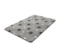 Epdpekc Pet Feeding Mat-Absorbent Dog Food Mat-Dog Mat for Food and Water-No Stains Quick Dry Dog Water Dispenser Mat 30x50cm,B