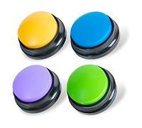 Epdpekc Recordable Dog Buttons, Dog Buttons for Communication Pet Training Buzzer, Dog Talking Button Set Funny Gift,4PCS