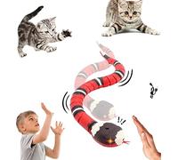Epdpekc Smart Sensing Snake Toy,Cat Interactive Toys USB Rechargeable Realistic Simulation Electric Snake Toy