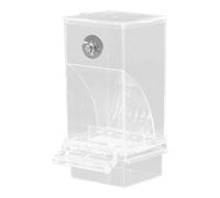Epdpekc Transparent Bird Feeders Automatic Parrot Feeder Drinker Seed Food Container Cage for Small and Medium Parakeets