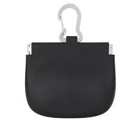 Eperlorit Silicone Dog Training Treat Pouch for Leash or Belt Loop | Small Pocket Sized Portable Trainings Bag,Travel Walking Pet Treats Holder with Pull Tab & Auto Closing Lid (Black)