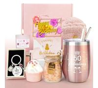 Epessa 50th Birthday Gifts for Women, Presents for Her, Friend Gifts for Women Turning 50, Personalised Birthday Hampers for Best Friend, Mum, Sister, Wife, Auntie