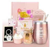 Epessa 60th Birthday Gifts for Women, Presents for Her, Friend Gifts for Women Turning 60, Personalised Birthday Hampers for Friend, Sister, Wife, Auntie, Neighbours