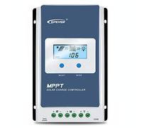 EPEVER 10A Solar Charge Controller MPPT Solar Panel Charge Controller 12V / 24V Auto Working Max PV 100V Solar Charge Battery Regulator with LCD Display for Gel Flooded Sealed Lithium Batteries