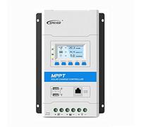 EPEVER® 40A MPPT Solar Charge Controller 12V/24V Automatic Identification System Voltage with LCD Display and Double USB Port for Solar Home System - TRIRON 4210N