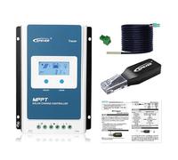 EPEVER MPPT Solar Charge Controller 30A 12V/24V Auto Max PV 100V 390W/780W Solar Panel Regulator EPEVER WiFi Adapter +RTS for Gel AGM Sealed Flooded Lithium Battery