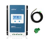 EPEVER MPPT Solar Charge Controller 30A 12V/24V Auto Work Max. PV 100V Common Negative input Power 390W/780W with LCD Display for Gel AGM Sealed Flooded Lithium Battery (Tracer3210AN)