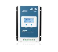 EPEVER MPPT Solar Charge Controller 40 amp, 12V/24V Auto Work, Common Negative Grounding,Max PV 100V Input Power 520W/12V,1040W/24V (Tracer4210AN)