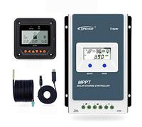 EPEVER MPPT Solar Charge Controller Tracer AN Series 10A/20A/30A/40A with 12V/24V DC Automatically Identifying System Voltage(10 MT50+RTS+RS485)