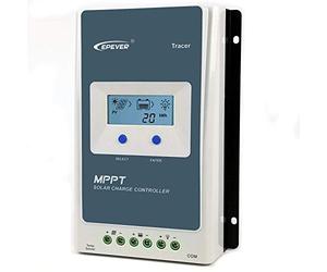 EPEVER MPPT Solar Charge Controller Tracer AN Series 10A/20A/30A/40A with 12V/24V DC Automatically Identifying System Voltage(10A)