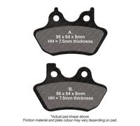 EPFA400HH EBC EXTREME PRO HH Brake Pad Set
