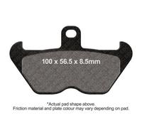 Ebc Epfa-hh Series Epfa407hh Sintered Brake Pads Black