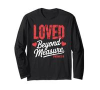 Eph. 3:19 - Loved Beyond Measure Hearts Long Sleeve T-Shirt