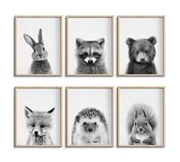 EPHANY Baby Animal Posters and Prints, Canvas Painting Nursery Pig Wall Art, Piglet Print Wall Art Nordic Picture Kids Room Decoration (YMX018,8"x10"(20x25cm))