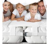 EPHEDORA 10" Extra Wide Bed Bridge Twin to King Converter Kit - Split King Gap Filler for Adjustable Bed - Mattress Connector & Gap Filler for Bed - Heavy Duty Metal Buckle Strap - 25D Memory Foam