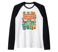 Ephemera Junk Journal Scrapbooking Raglan Baseball Tee