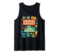 Ephemera Junk Journal Scrapbooking Tank Top
