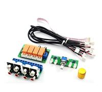 ephenria 4-Way Rotary Audio Input Switch for Amplifier Systems | Compact 4-way input uses relays to switch sources with LED status, ideal for compact amps and DIY projects.