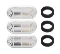 ephenria Replacement Water Fountain Filters for 108oz Cat & Dog Fountain | Compact kit for 108oz fountains: 3 replacement filters and 3 sponges deliver quick maintenance and steady, clean water.