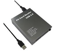 ephenria USB2.0 PCMCIA Card Reader for Cards with Aluminum Alloy Body | Sturdy Aluminum Alloy construction protects the PCMCIA reader; supports cards on without driver installation.