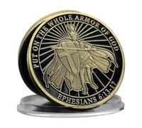 Ephesians :13-17 Challenge Coin Put on The Whole Armor of God Knight Medal Collection Gift