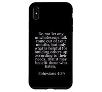 Ephesians 4:29 Bible Quotes For Christians Case for iPhone XS Max