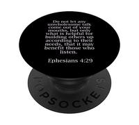 Ephesians 4:29 Bible Quotes For Christians PopSockets Adhesive PopGrip