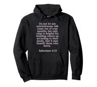Ephesians 4:29 Bible Quotes For Christians Pullover Hoodie