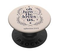 Ephesians Verse Christian Faith Jesus Love Scripture PopSockets Adhesive PopGrip