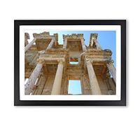 Ephesus Turkey Modern Framed Print | A4 Black Framed Wall Art | Ready to Hang | Modern Animal Picture | Living Room Bedroom Lounge Office